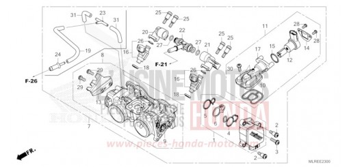 THROTTLE BODY CB500FAR de 2024